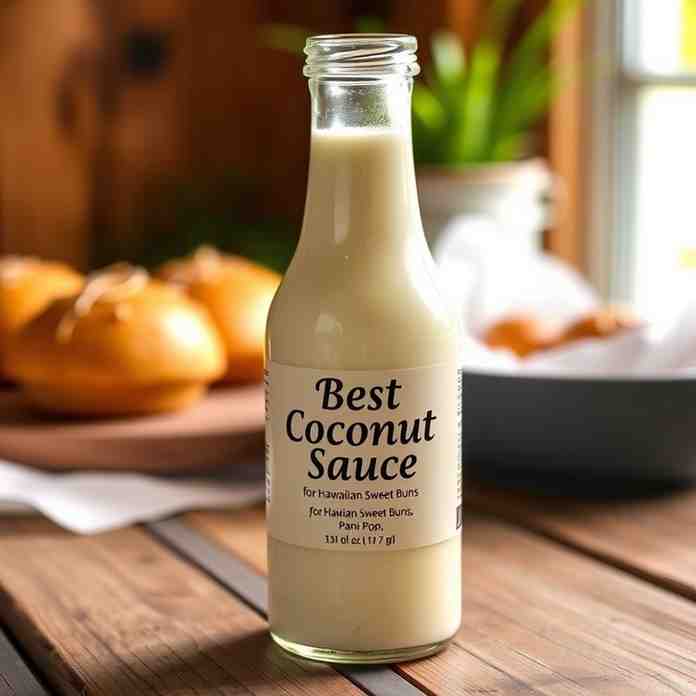 Best Coconut Sauce for Hawaiian Sweet Buns & Pani Popo